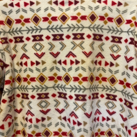 Natural Reflections Women's 1/2 Zip Pullover Long Sleeve Fleece Fair Isle XL NEW - Picture 8 of 8